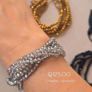 Pulsera ajustable de  cristales - Imagen 3