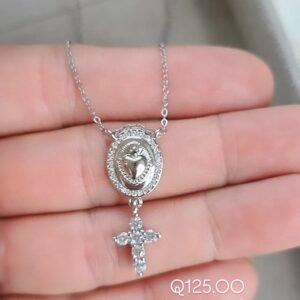 Cadena Sagrado Corazón y cruz - Imagen 2
